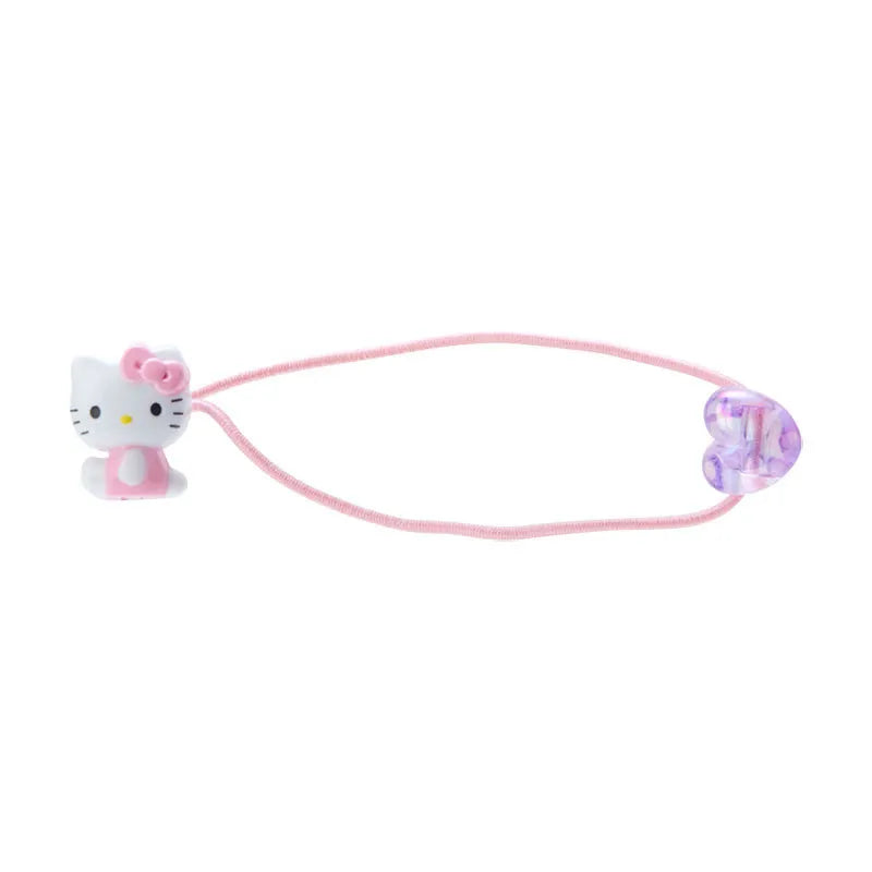 Sanrio Kids Mascot Hair Tie Hello Kitty Heart Pink