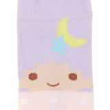 Sanrio三丽鸥粉紫袜子双子星23-25cm