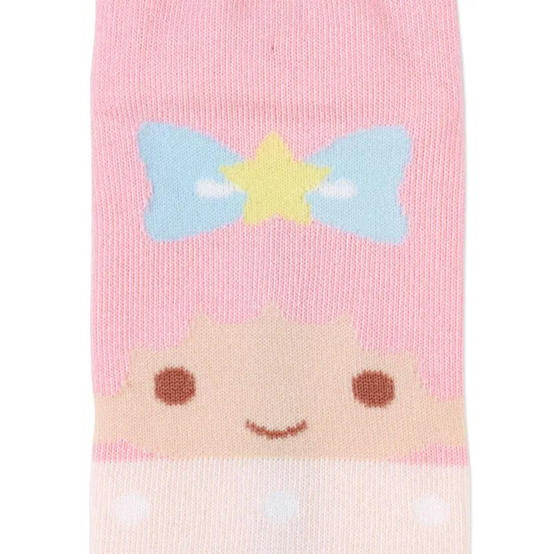 Sanrio三丽鸥粉紫袜子双子星23-25cm