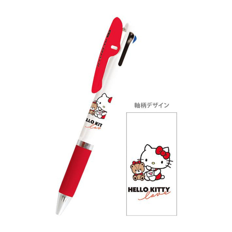 Sanrio Jetstream 3 Color Multi Ball Pen Hello Kitty Red
