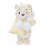 Disney Plush Mascot Keychain Pooh White Pooh Fruit Color Cape 27cm