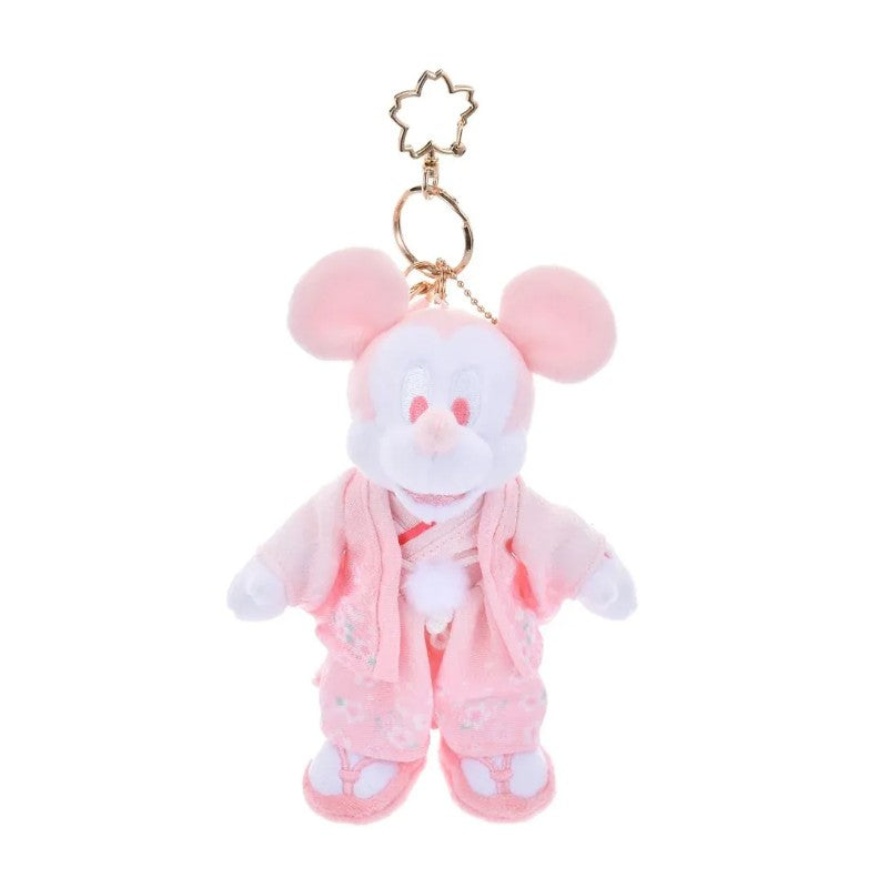 Disney Plush Keychain Mickey Mouse Kimono Sakura 2025