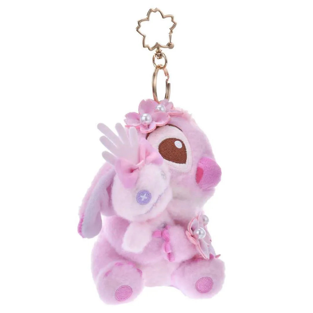 Disney Plush Keychain Stitch & Scrump Sakura