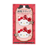 Sanrio三丽鸥碎钻刘海发夹红色Hello-Kitty 2枚