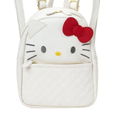 Sanrio三丽鸥菱格纹皮质双肩包Hello Kitty