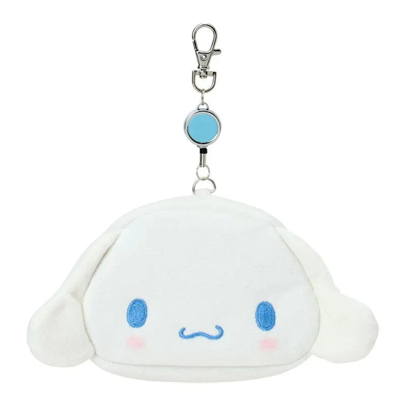 Sanrio Face-shaped Pass Case & Pouch Cinnamoroll