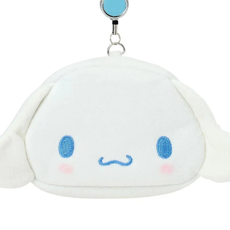 Sanrio Face-shaped Pass Case & Pouch Cinnamoroll