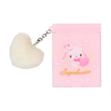 Sanrio三丽鸥盲盒毛绒爱心持件迷你镜