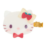 Sanrio三丽鸥刘海夹草莓蛋糕款发饰Hello Kitty 2枚
