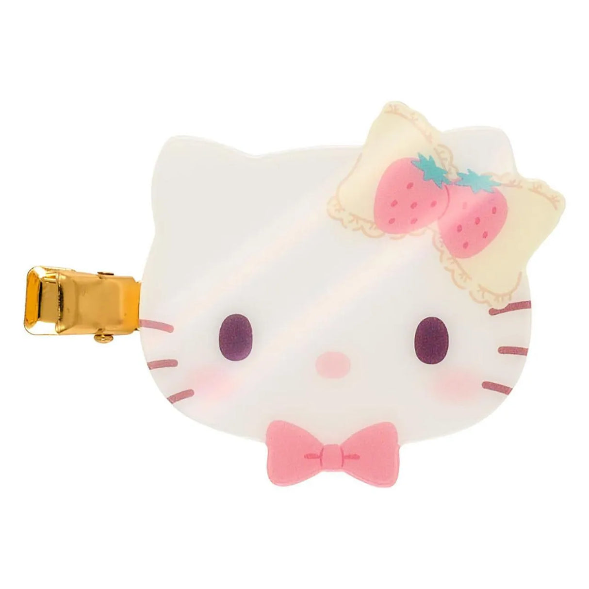 Sanrio三丽鸥刘海夹草莓蛋糕款发饰Hello Kitty 2枚
