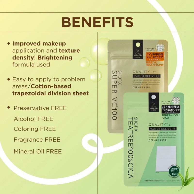 Quality 1st皇后的秘密茶树&积雪草精华局部面膜 15枚