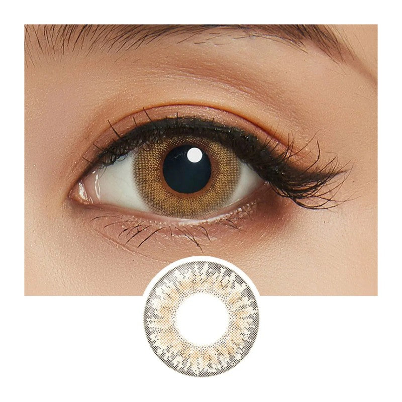 LIL MOON 1 Day Colored Contact Lenses Cream Beige -2.75 10pcs