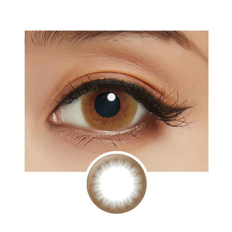 LIL MOON 1-Day Color Contact Lenses Chocolate -3.00 10pcs