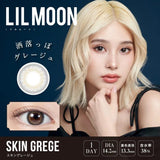 LIL Moon 1 Day Colored Contact Lenses Skin Grege -3.50 10pcs