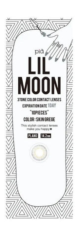LIL Moon 1 Day Colored Contact Lenses Skin Grege -1.25 10pcs