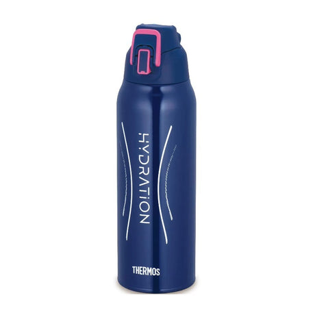 Thermos膳魔师蓝粉渐变运动保冷水壶 1000ml