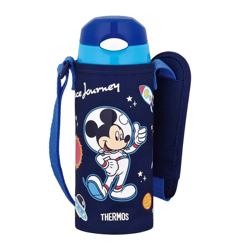 Thermos Vacuum Insulated Straw Bottle FHL-403FDS Mickey Navy Blue 400ml