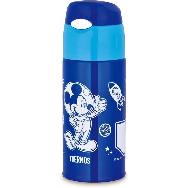 Thermos Vacuum Insulated Straw Bottle FHL-403FDS Mickey Navy Blue 400ml