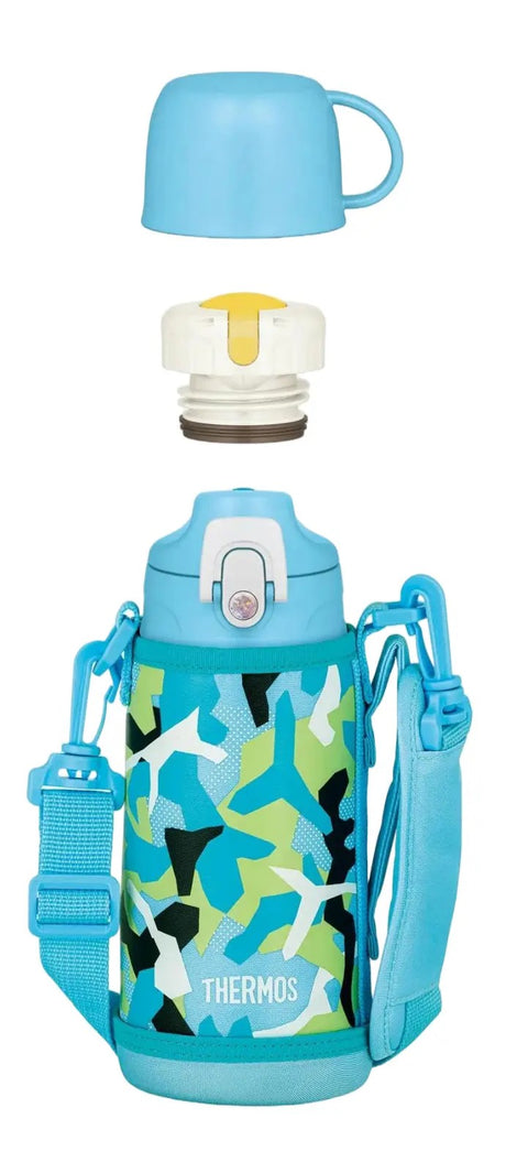 Thermos Vacuum Insulated 2-Way Water Bottle FJJ-601WF Blue 600ml