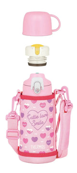 Thermos Vacuum Insulated Water Bottle Cup FJJ-601WF Pink 600ml