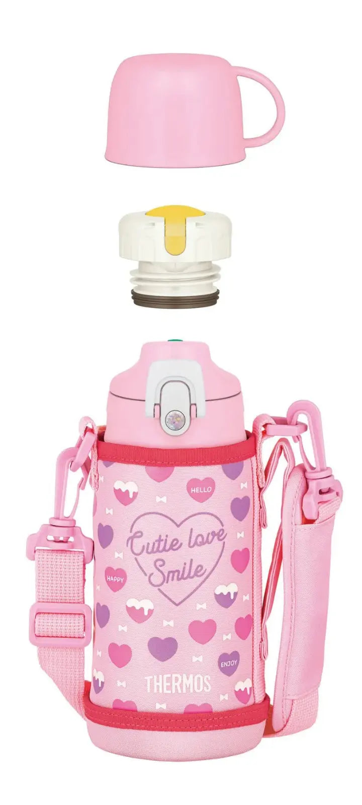 Thermos Vacuum Insulated Water Bottle Cup FJJ-601WF Pink 600ml