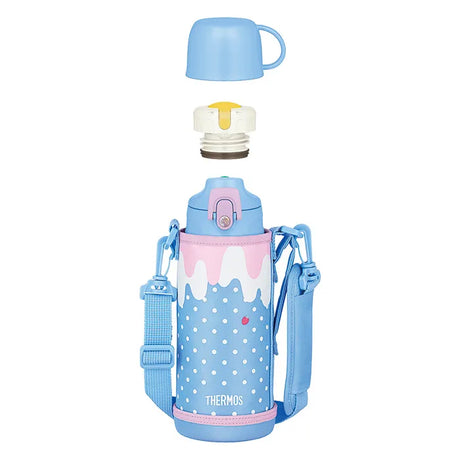 Thermos膳魔师运动保温水壶FJJ-801WF蓝粉色 800ml