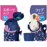 Thermos Vacuum Insulated Water Bottle FJJ-801WF Navy Purple 800ml