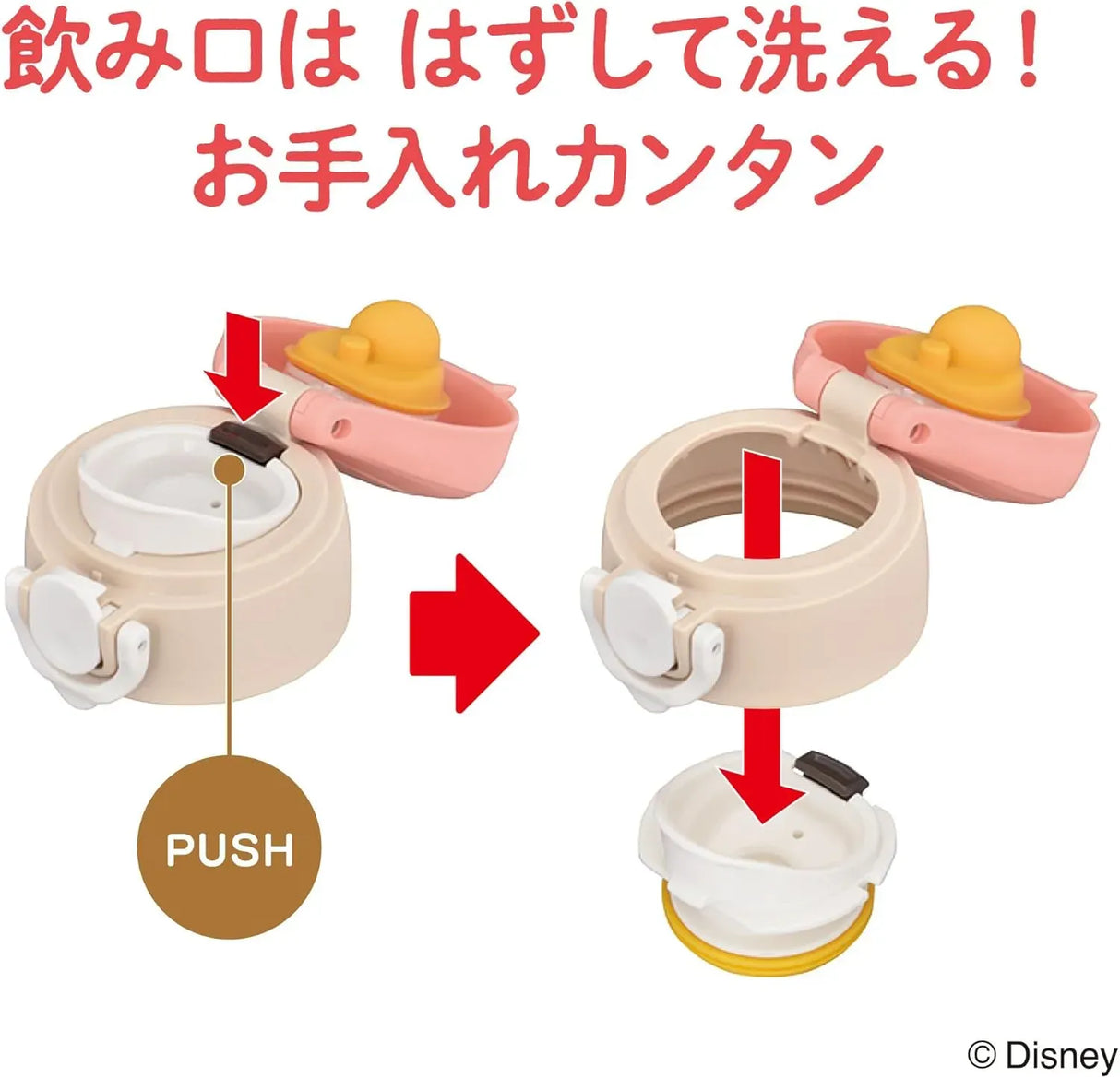 Thermos Vacuum Insulated Kids Mobile Mug JOI-501DS Minnie Pop Pink 500ml