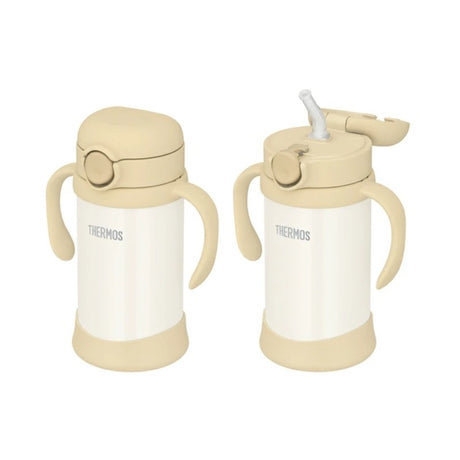 Thermos膳魔师真空保温婴儿吸管杯FJT-350米黄 350ml
