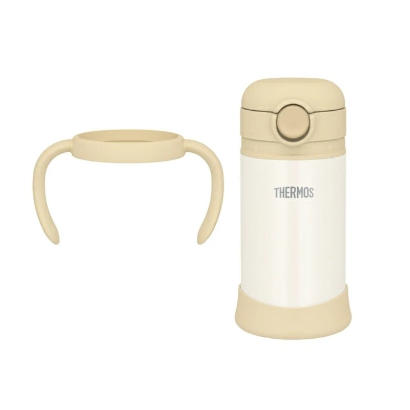 Thermos膳魔师真空保温婴儿吸管杯FJT-350米黄 350ml