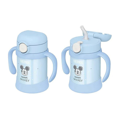 Thermos膳魔师真空保温婴儿吸管杯FJT-250B蓝色米奇 250ml