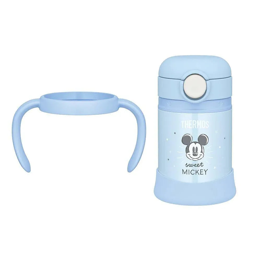 Thermos膳魔师真空保温婴儿吸管杯FJT-250B蓝色米奇 250ml