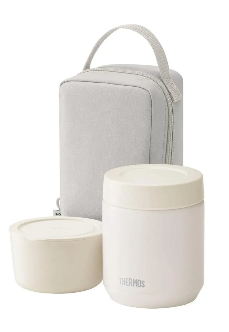 Thermos Vacuum Insulated Soup Lunch Set JEE-550 Greige 300ml