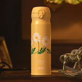 Thermos膳魔师不锈钢保温杯黄色雏菊JNL-500TSS 500ml