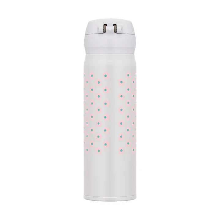 Thermos膳魔师不锈钢保温杯JNL-500TSS浅灰花卉 500ml
