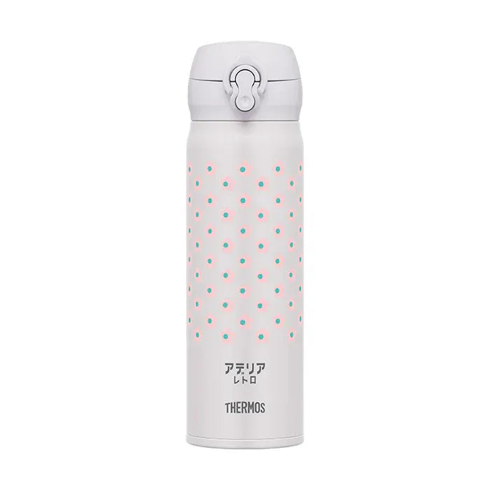 Thermos膳魔师不锈钢保温杯JNL-500TSS浅灰花卉 500ml