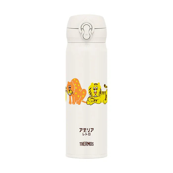 Thermos膳魔师不锈钢保温杯JNL-500TSS白色动物园 500ml