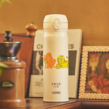 Thermos膳魔师不锈钢保温杯JNL-500TSS白色动物园 500ml