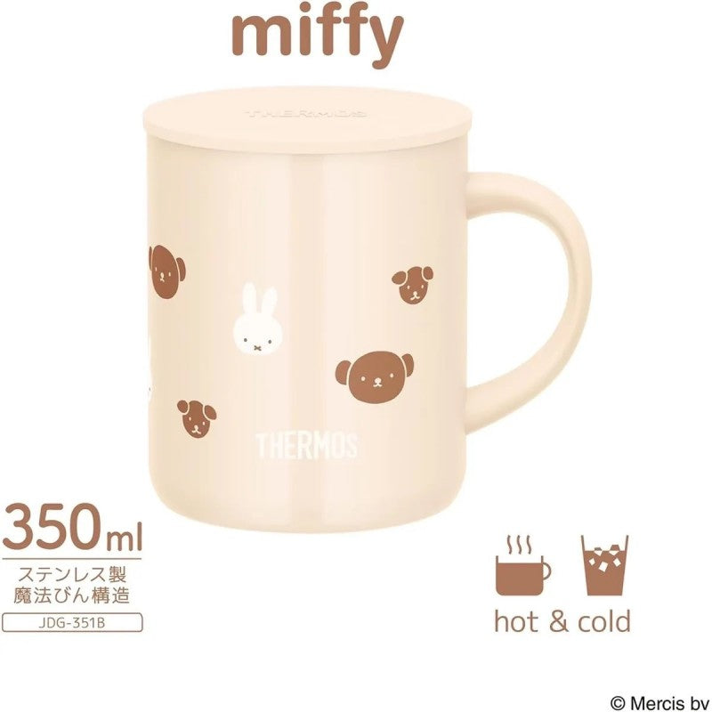 Thermos Vacuum Insulated Mug JDG-351B Miffy Ivory 350mL