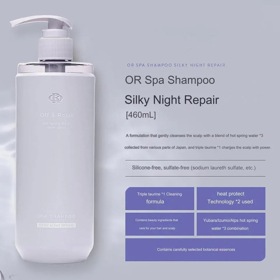 Off&Relax水疗丝滑洗发水夜间修护 460ml