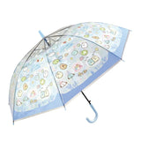 Sanrio三丽鸥Jump系列透明儿童雨伞蓝色 55cm
