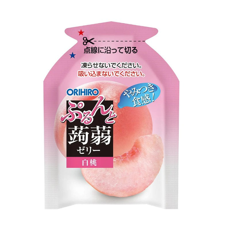 Orihiro Konjac Jelly Sachet Series White Peach 20g*6