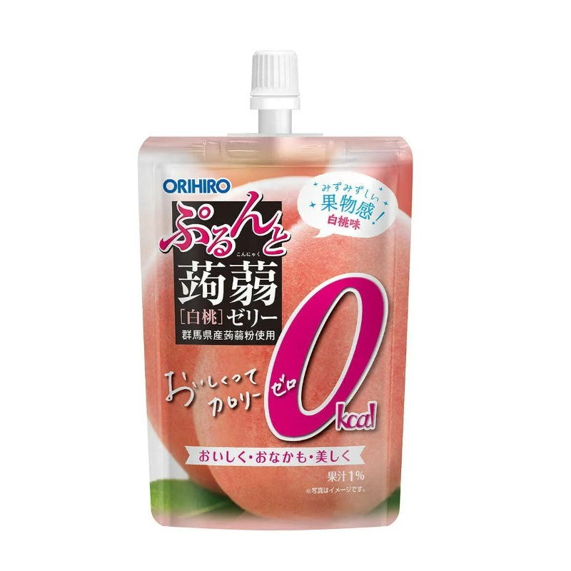 Orihiro Konjac Jelly White Peach Flavor 130g