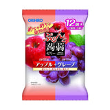 Orihiro蒟蒻果冻苹果+葡萄 12个