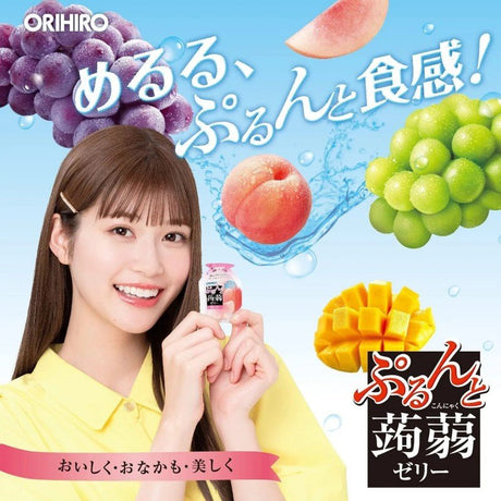 Orihiro Purunto Konnyaku Jelly Pouch Grape + Muscat + Mango 24pcs