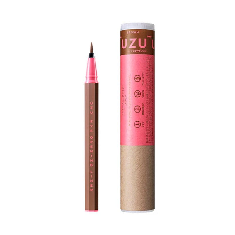 Flowfushi UZU熊野职人彩色眼线液笔持久防水防汗棕色