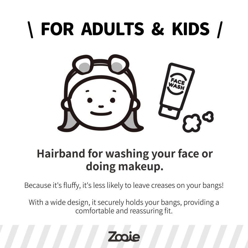 Carari Zooie Animal Hair Band Polar Bear