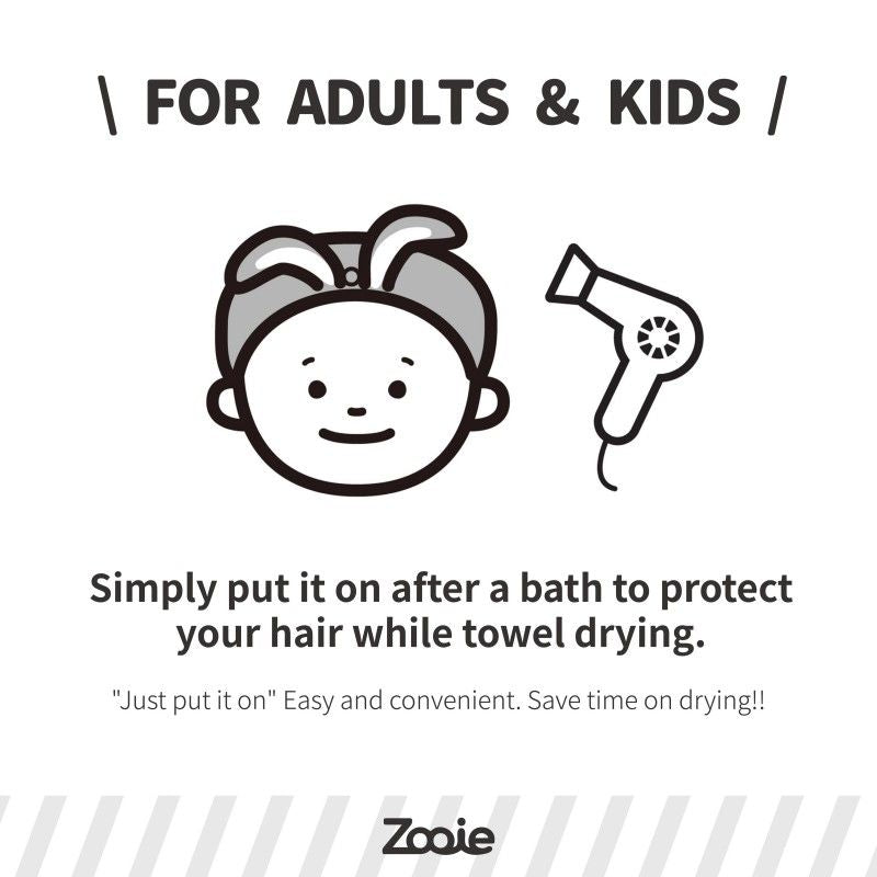 Carari Zooie Animal Hair Band Polar Bear