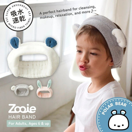 Carari Zooie Animal Hair Band Polar Bear