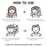 Carari Zooie Hair Turban Polar Bear